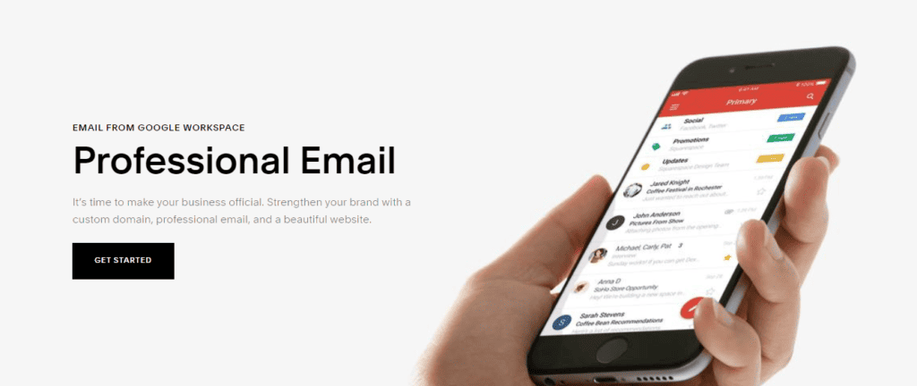 Not only is Sqaurespace one of the best website builders available, but they also help businesses create professional looking emails, custom domains, and more. 